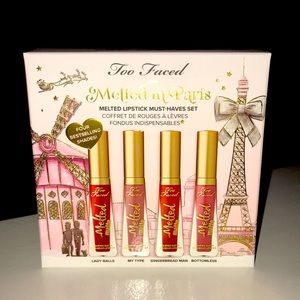 🇫🇷 NIB! Too Faced LE Melted in Paris Matte Lipstick Set